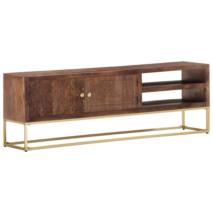 Tv-Schrank 138X30X46 Cm Massivholz Mango