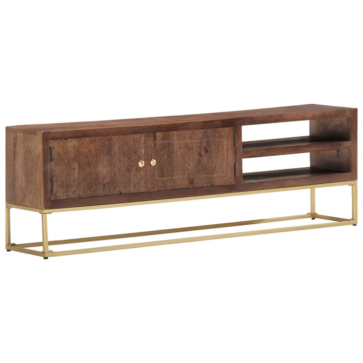 Tv-Schrank 138X30X46 Cm Massivholz Mango