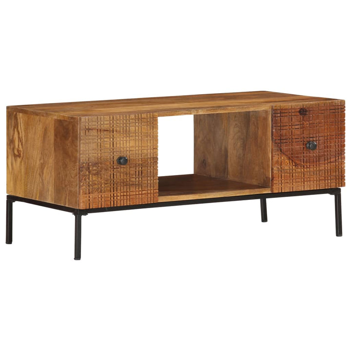 Couchtisch 90×45×40 Cm Massivholz Mango