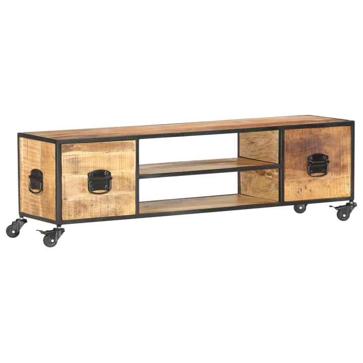 Tv-Schrank 130X30X39 Cm Massivholz Mango