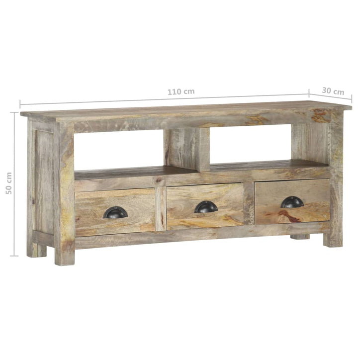 Tv-Schrank 110X30X50 Cm Massivholz Mango