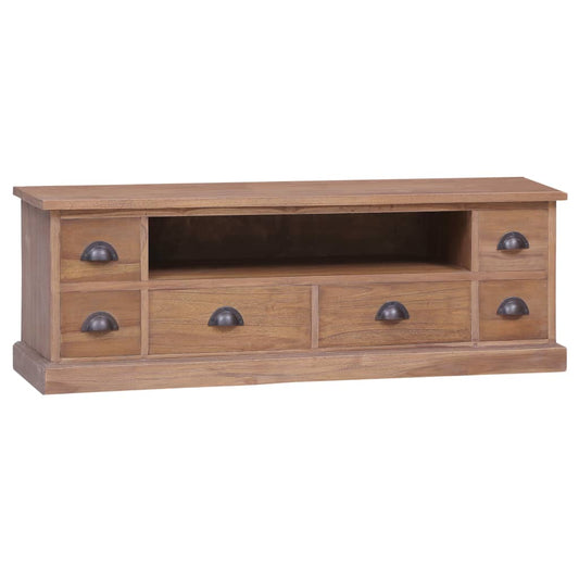 Tv-Schrank 120×30×40 Cm Massivholz Teak