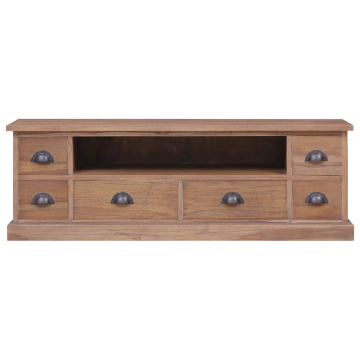 Tv-Schrank 120×30×40 Cm Massivholz Teak