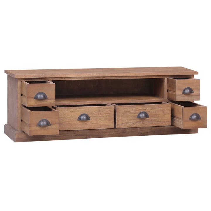 Tv-Schrank 120×30×40 Cm Massivholz Teak