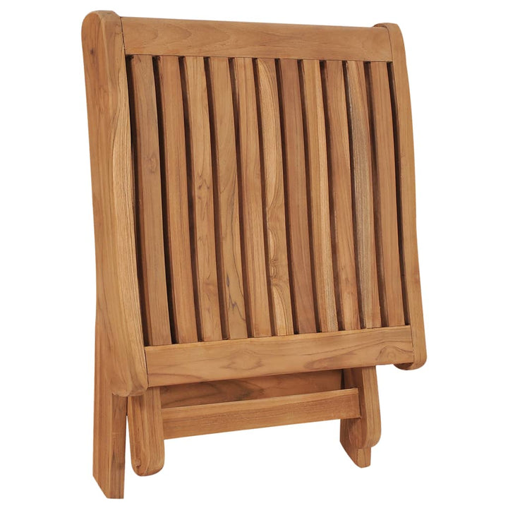 Klappbarer Fußhocker 46,5×49×41,5 Cm Massivholz Teak