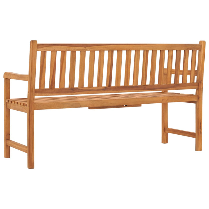 3-Sitzer Gartenbank Mit Tisch 150 Cm Massivholz Teak