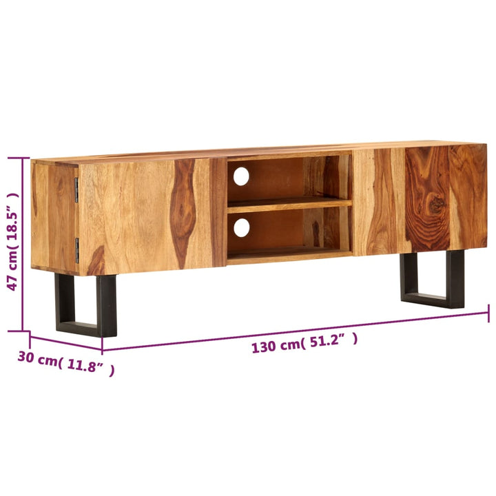 Tv-Schrank 130X30X47 Cm Palisander Massivholz