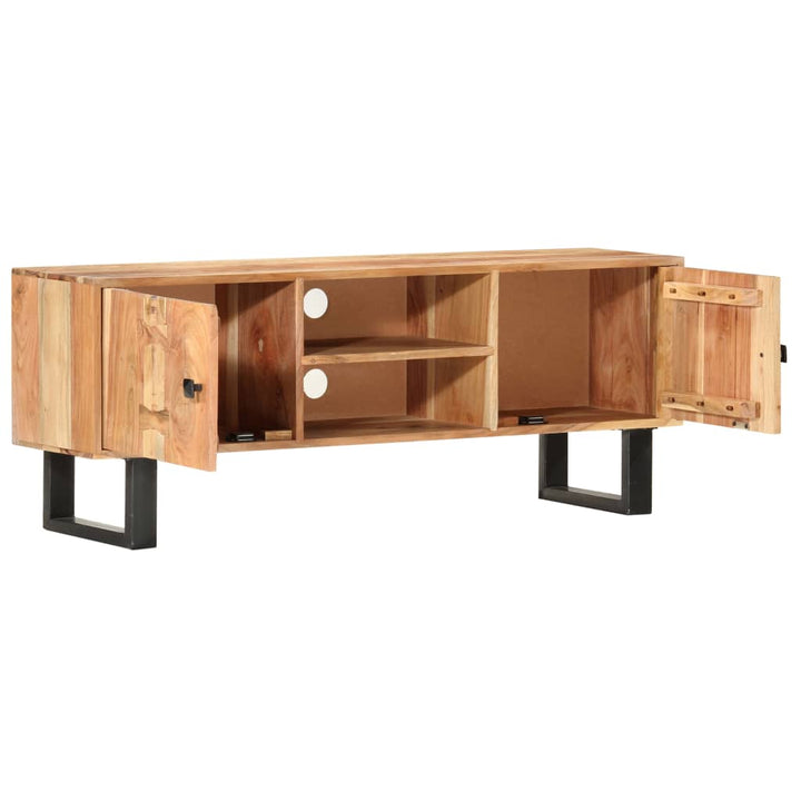 Tv-Schrank 118 X 30 X 45 Cm Massivholz Akazie