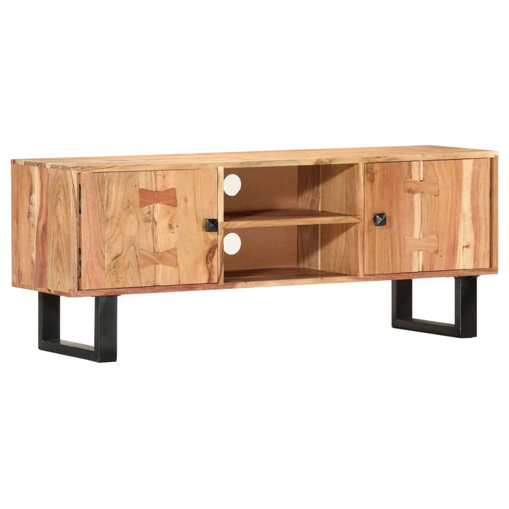 Tv-Schrank 118 X 30 X 45 Cm Massivholz Akazie