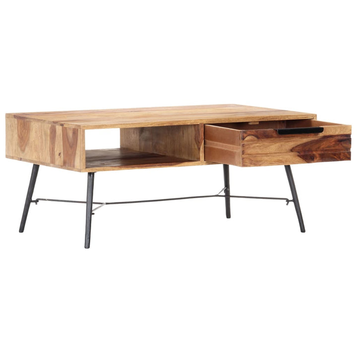 Couchtisch 88X55X40 Cm Massivholz