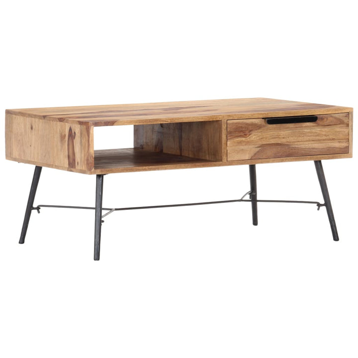 Couchtisch 88X55X40 Cm Massivholz