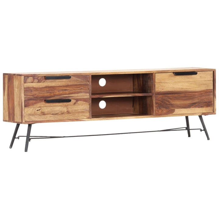 Tv-Schrank 140 X 28 X 47 Cm Massivholz Palisander