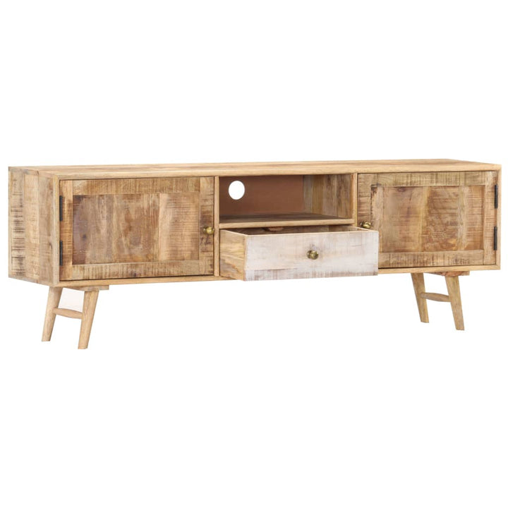 Tv-Schrank 140×30×45 Cm Massivholz Mango