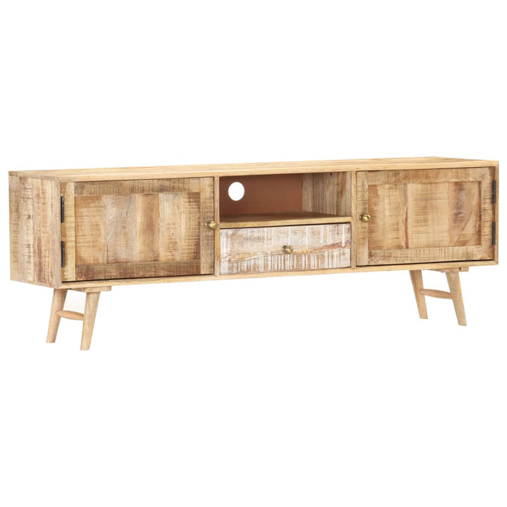 Tv-Schrank 140×30×45 Cm Massivholz Mango