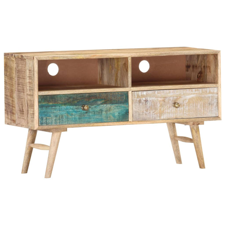 Tv-Schrank 88 X 30 X 50 Cm Massivholz Mango