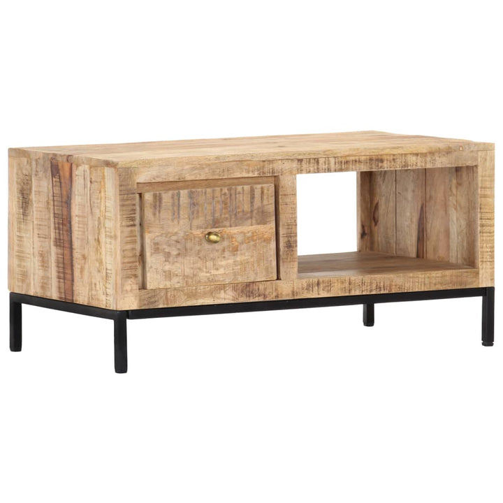 Couchtisch 88X50X42 Cm Massivholz Mango