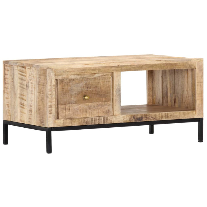 Couchtisch 88X50X42 Cm Massivholz Mango