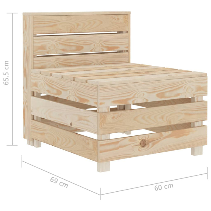 Garten-Palettensofa Holz