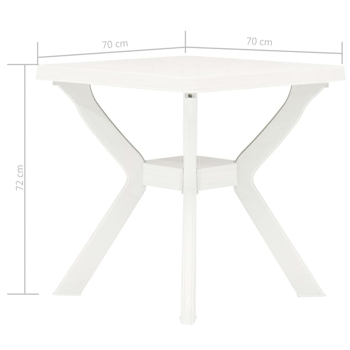 Bistrotisch 70X70X72 Cm Kunststoff