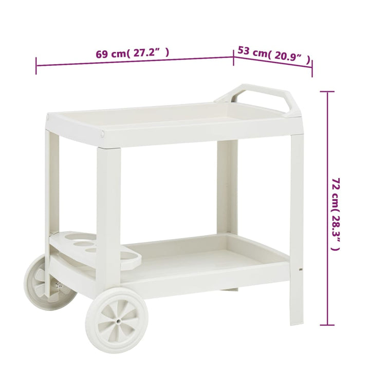 Getränkewagen 69×53×72 Cm Kunststoff