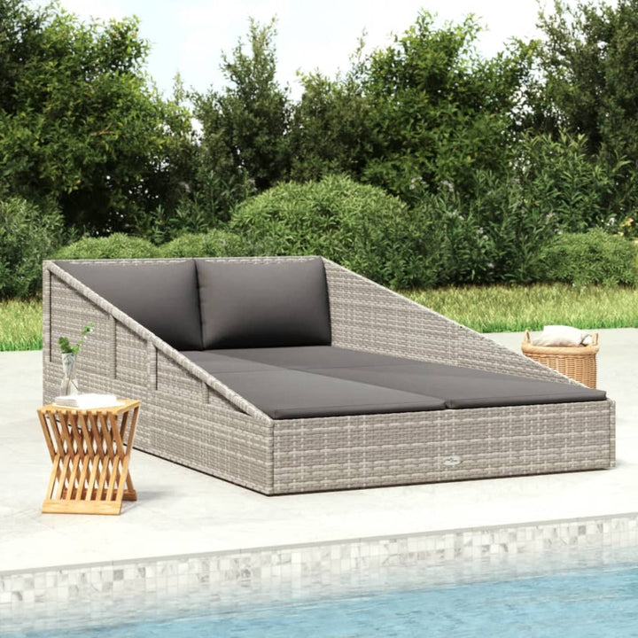 Gartenbett 110X200 Cm Poly Rattan