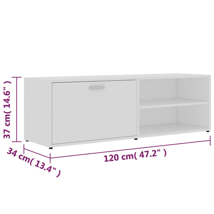 Tv-Schrank 120X34X37 Cm Holzwerkstoff