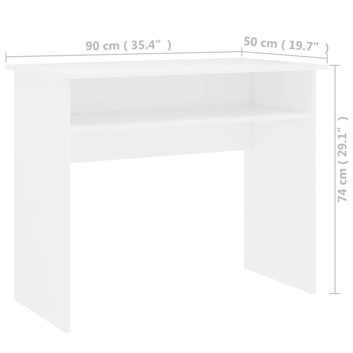 Schreibtisch 90X50X74 Cm Holzwerkstoff