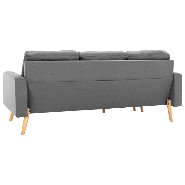 3-Sitzer-Sofa Mit Hocker Stoff