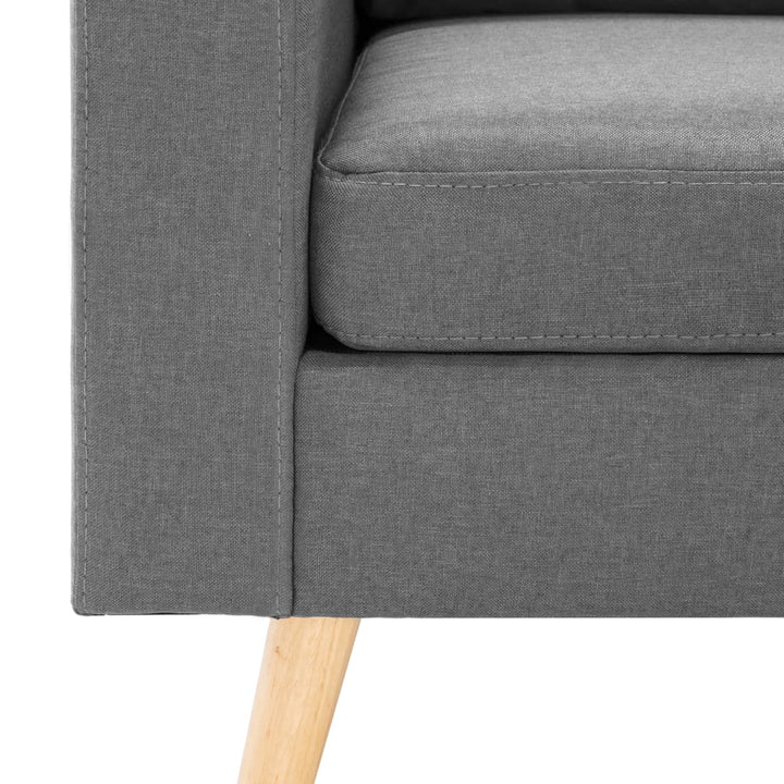 3-Sitzer-Sofa Mit Hocker Stoff