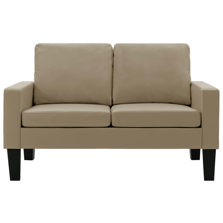 -Sofa -Braun Kunstleder