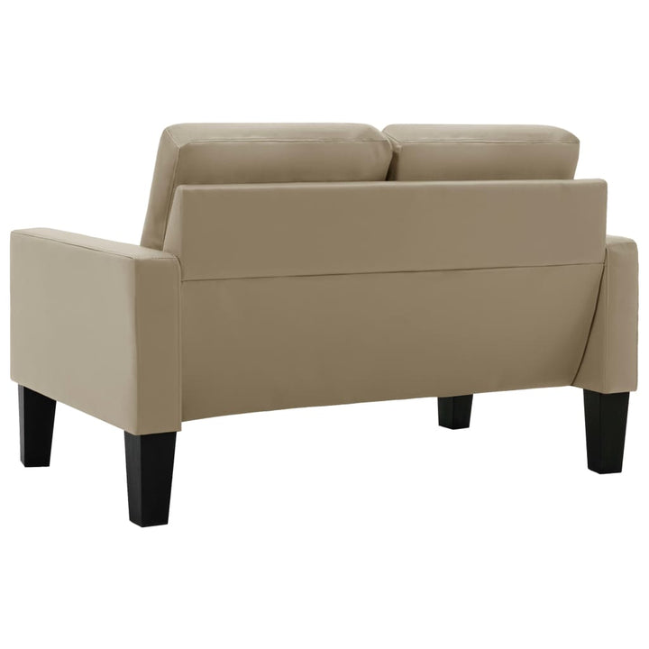 -Sofa -Braun Kunstleder