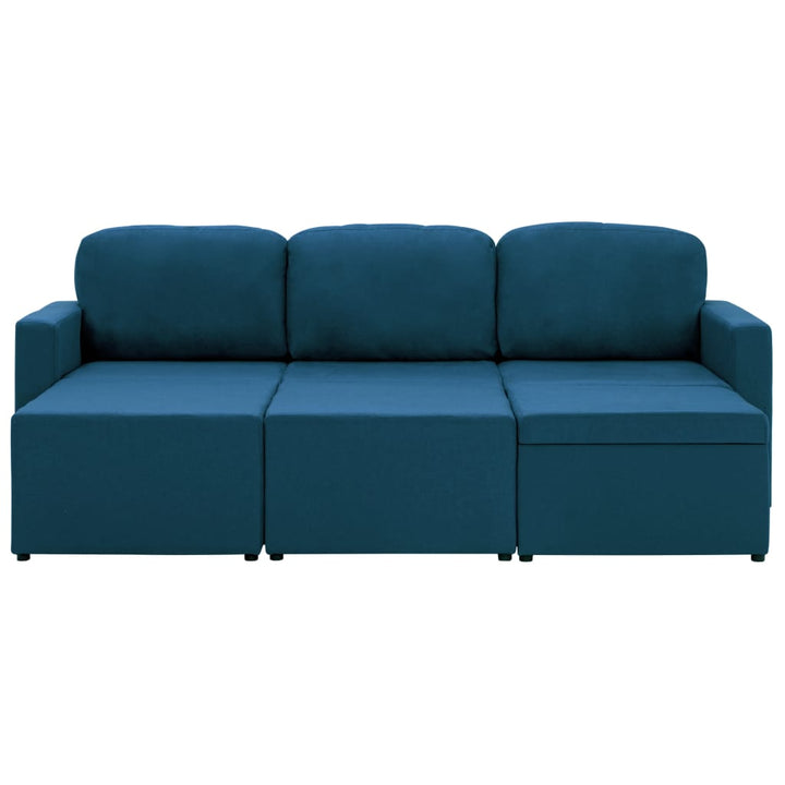 Modulares 3-Sitzer-Schlafsofa Stoff