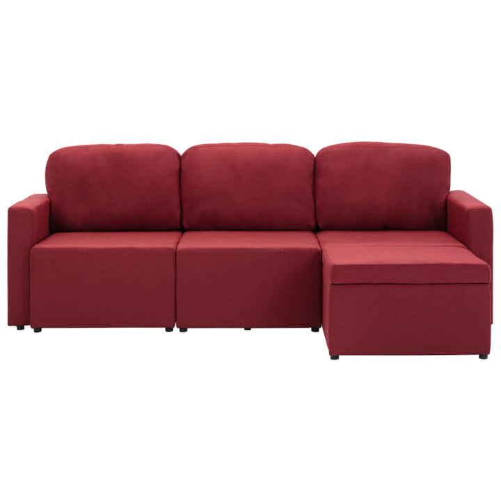 Modulares 3-Sitzer-Schlafsofa Stoff