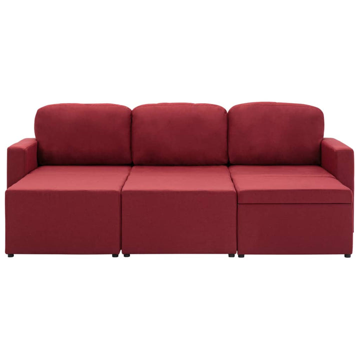 Modulares 3-Sitzer-Schlafsofa Stoff