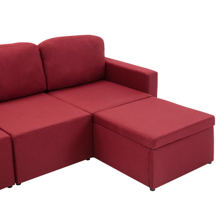 Modulares 3-Sitzer-Schlafsofa Stoff