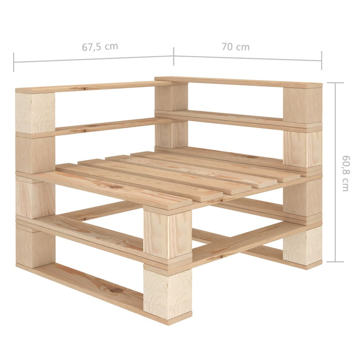 Garten-Palettensofa Holz