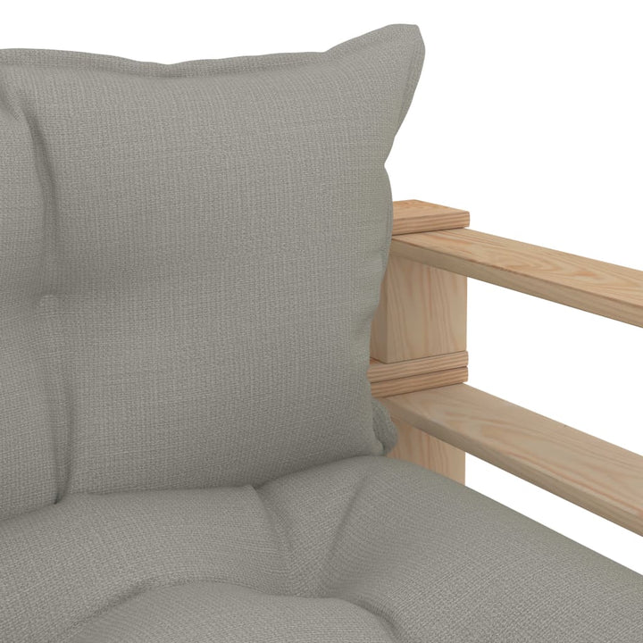 Garten-Palettensofa Mit Kissen In Holz