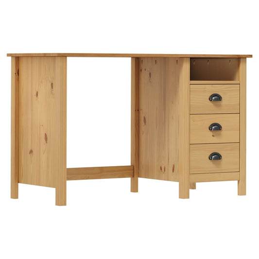 Schreibtisch Hill Mit 3 Schubladen 120×50×74 Cm Kiefernholz