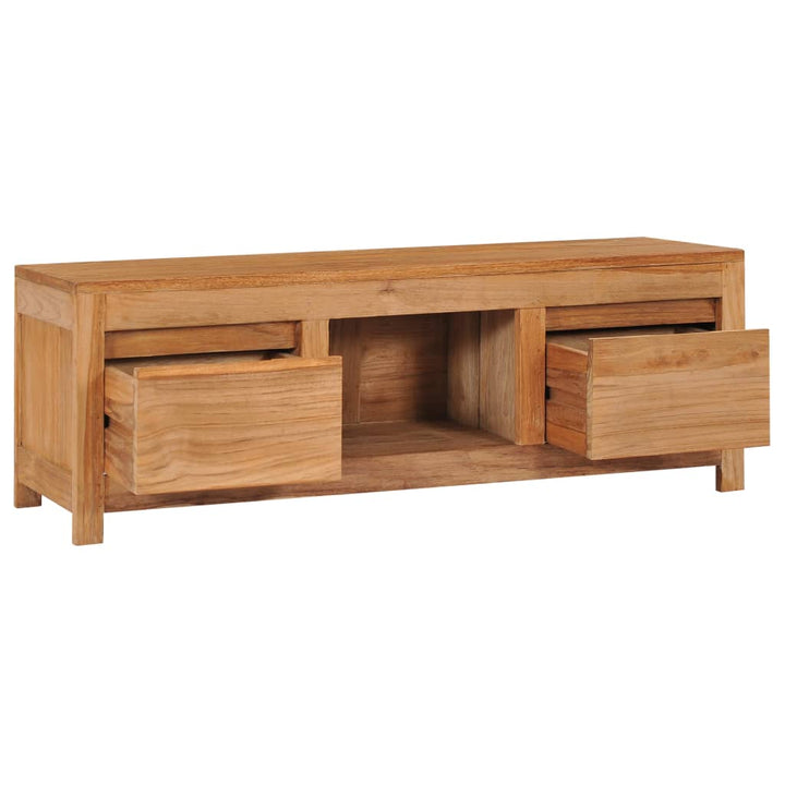 Tv-Schrank 100×30×35 Cm Massivholz Teak