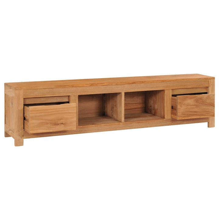 Tv-Schrank 115X30X35 Cm Massivholz Teak