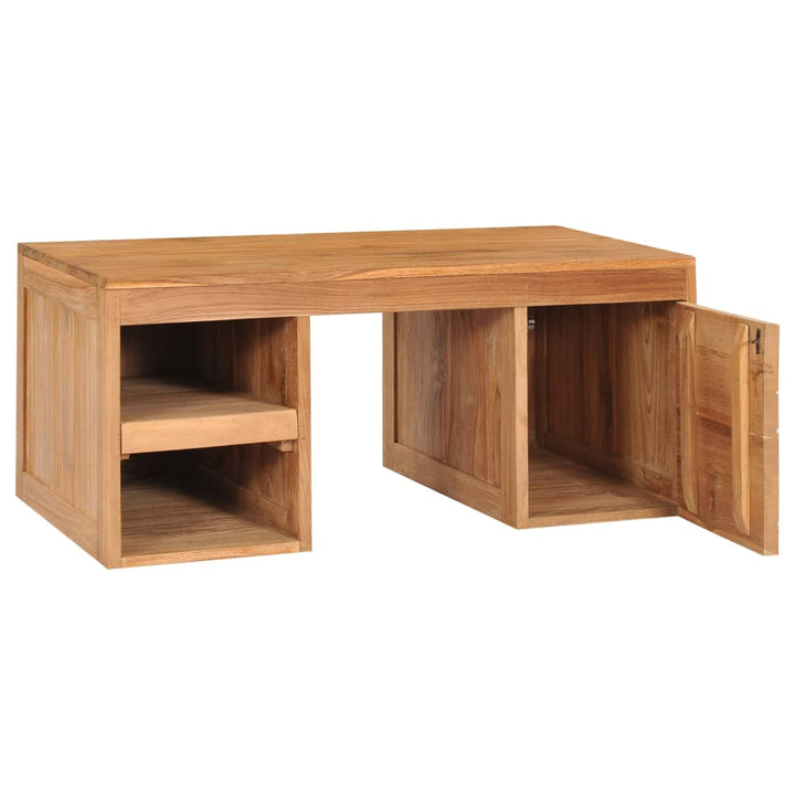 Couchtisch 90×50×40 Cm Massivholz Teak