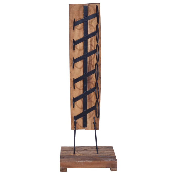 Weinständer Für 6 Flaschen 35X35X100 Cm Massivholz Teak