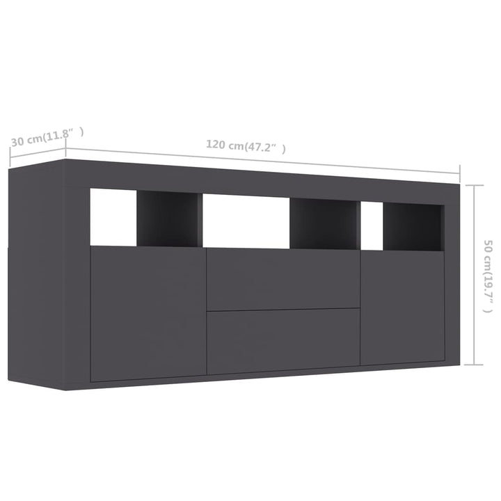 Tv-Schrank 120X30X50 Cm Holzwerkstoff