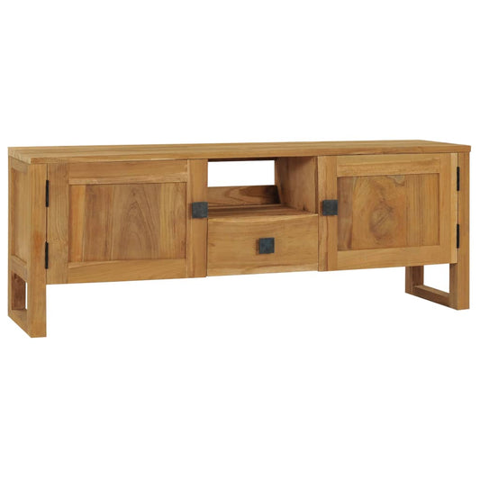 Tv-Schrank 120X32X45 Cm Teak Massivholz