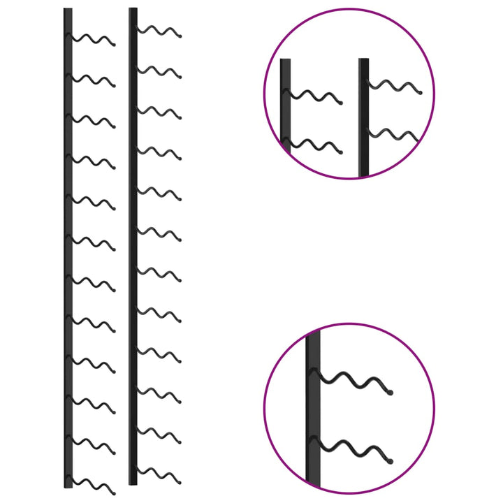 Wand-Weinregal Für 24 Flaschen Eisen