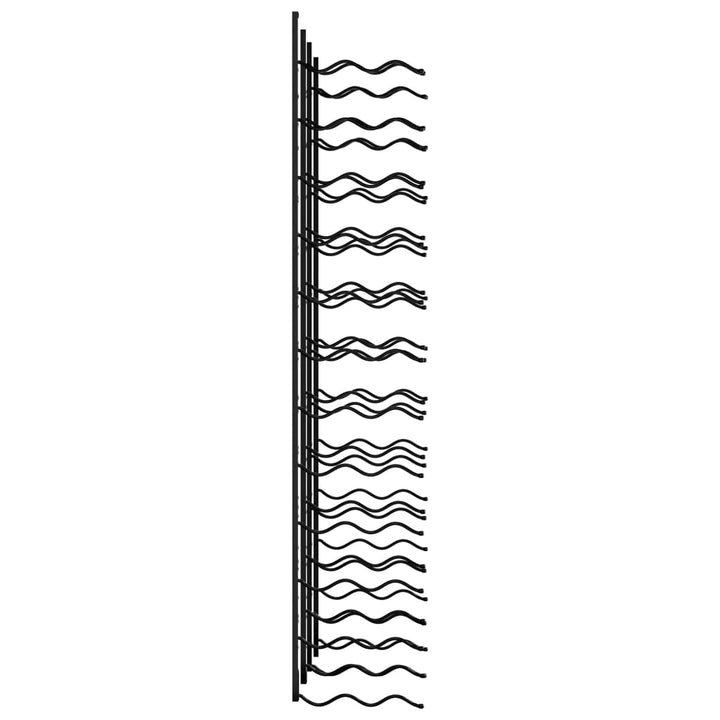 Wand-Weinregale Für 48 Flaschen 2 Stk. Eisen Schwarz