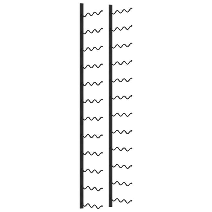 Wand-Weinregal Für 24 Flaschen Eisen