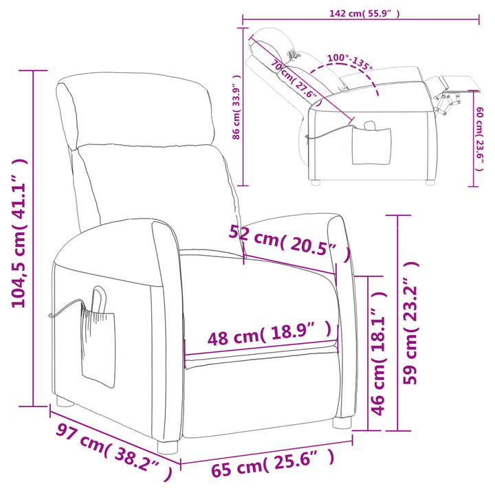 Massagesessel Stoff