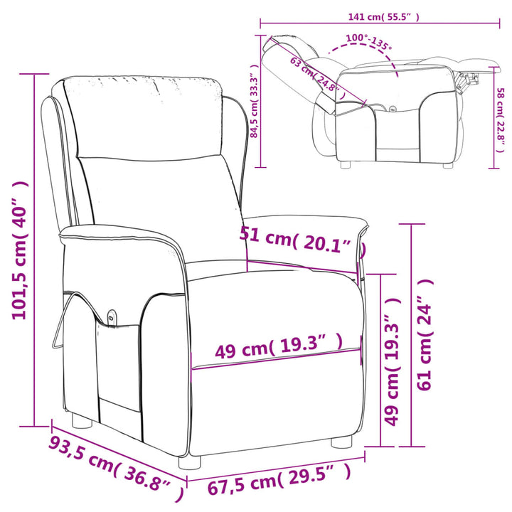 Massagesessel Stoff