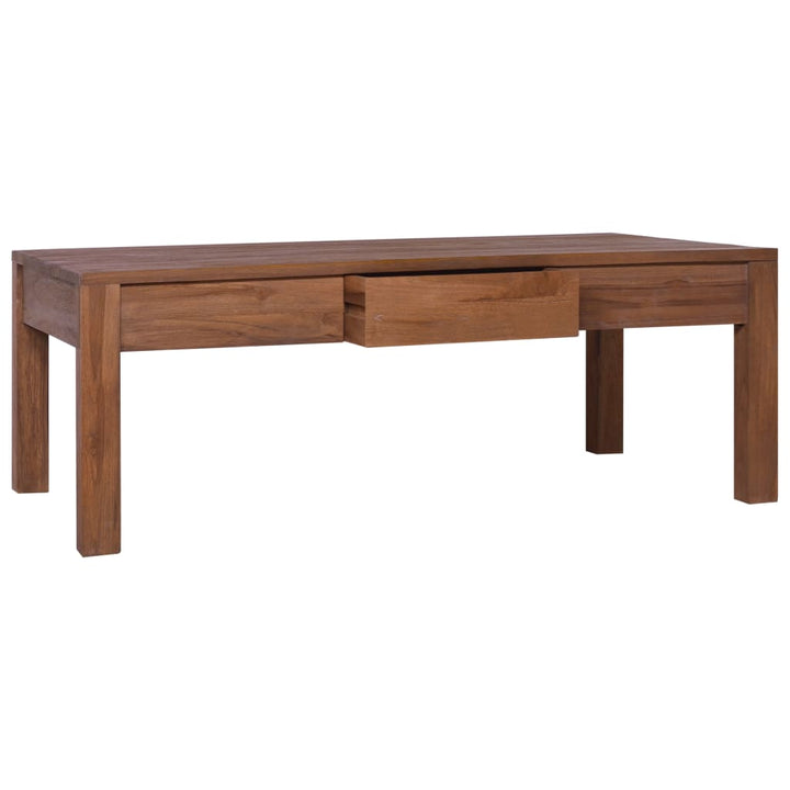 Couchtisch 110X60X40 Cm Teak Massivholz